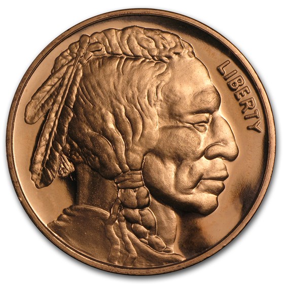 1 oz Copper Round - Indian Head 1 oz Copper Round - Indian Head